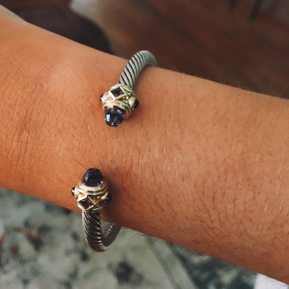David Yurman Renaissance Bracelet Amethyst